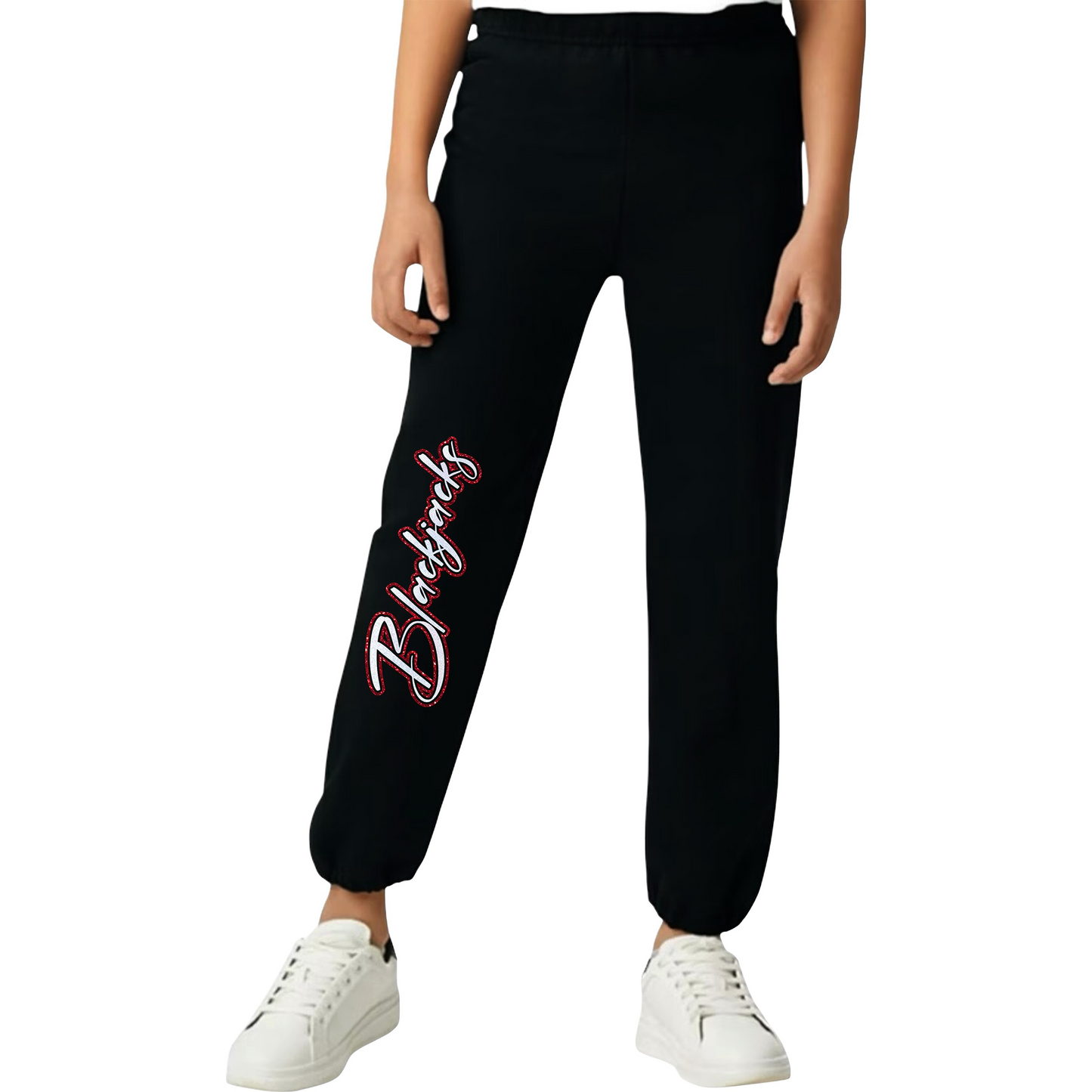 Blackjacks Puff or Glitter Vinyl Sweatpants