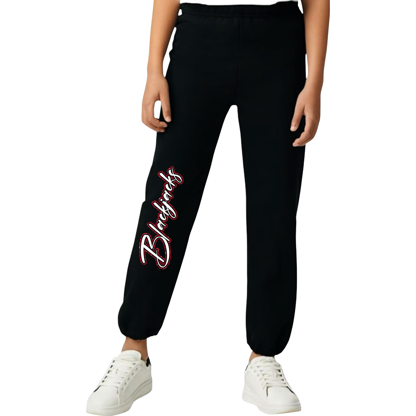 Blackjacks Puff or Glitter Vinyl Sweatpants