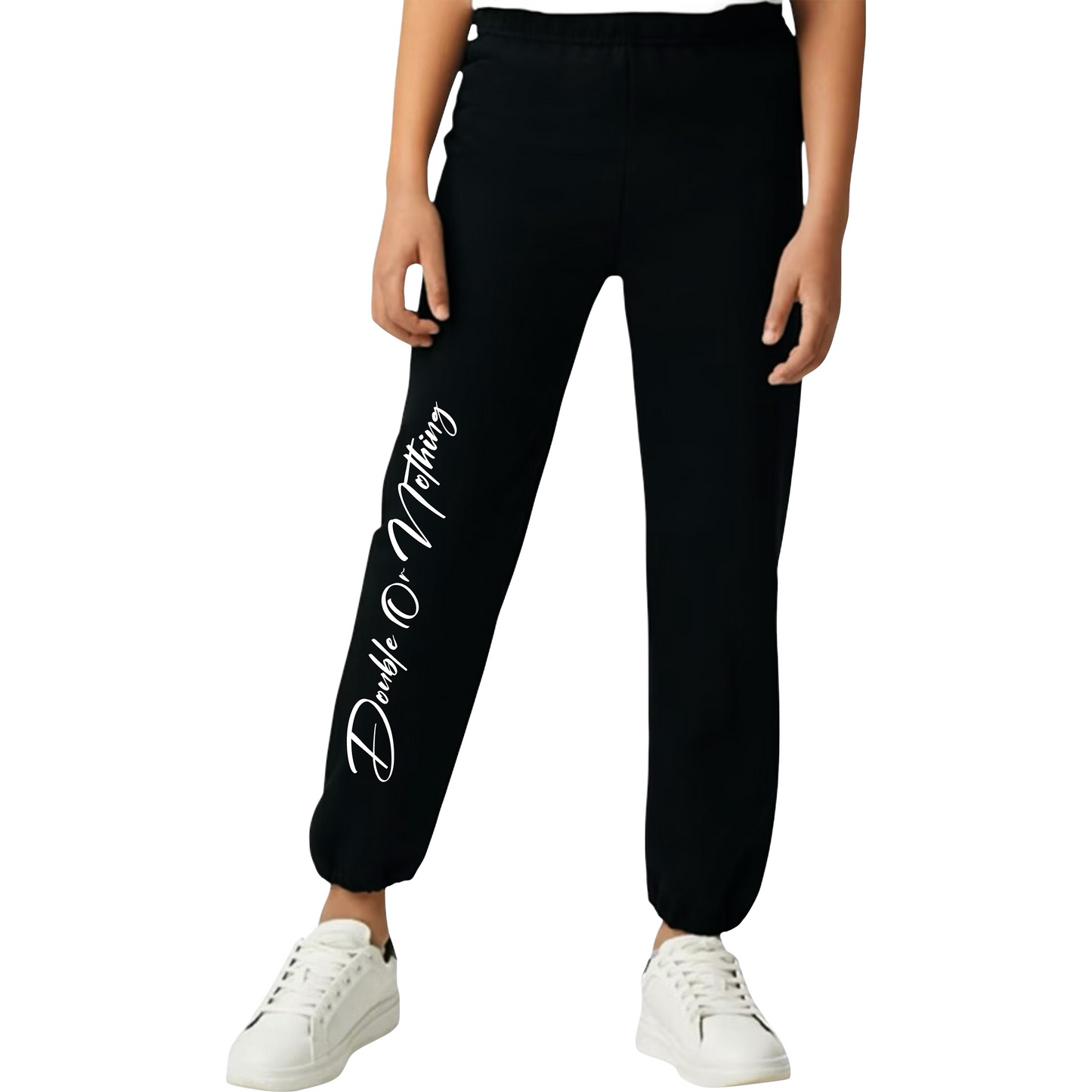 Double or Nothing Puff or Glitter Vinyl Sweatpants
