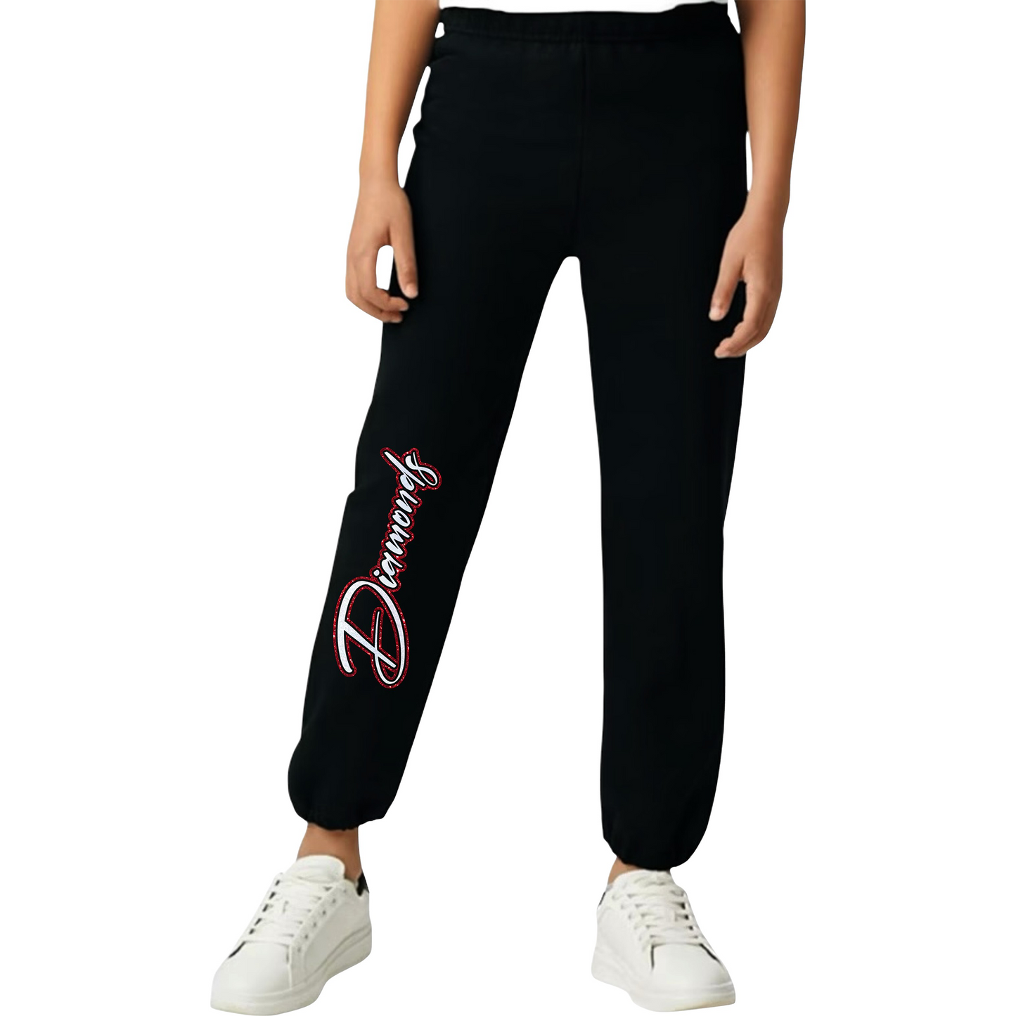 Diamonds Puff or Glitter Vinyl Sweatpants
