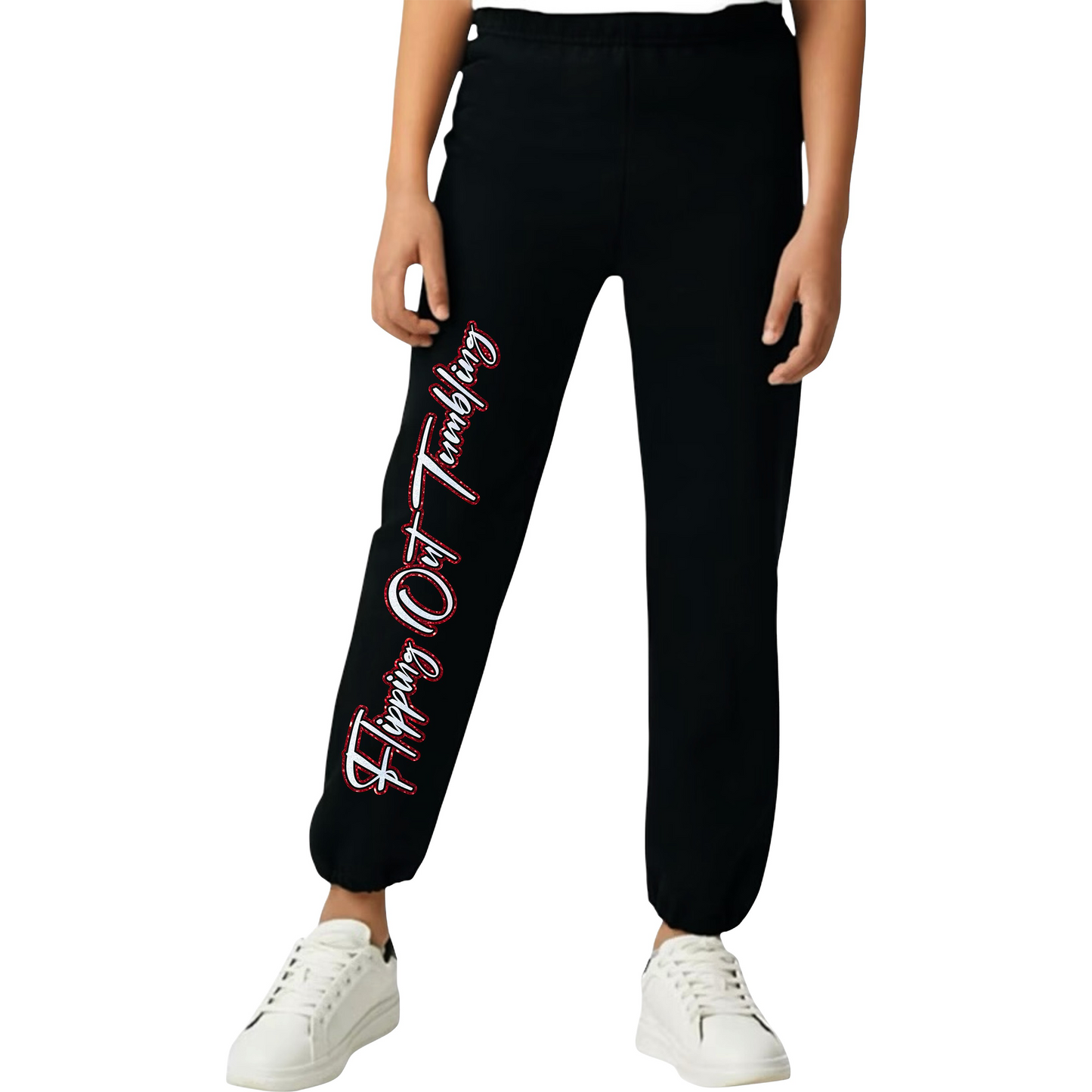 Flipping Out Tumbling Puff or Glitter Vinyl Sweatpants