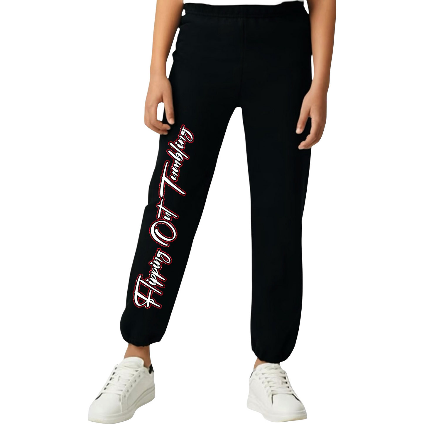 Flipping Out Tumbling Puff or Glitter Vinyl Sweatpants