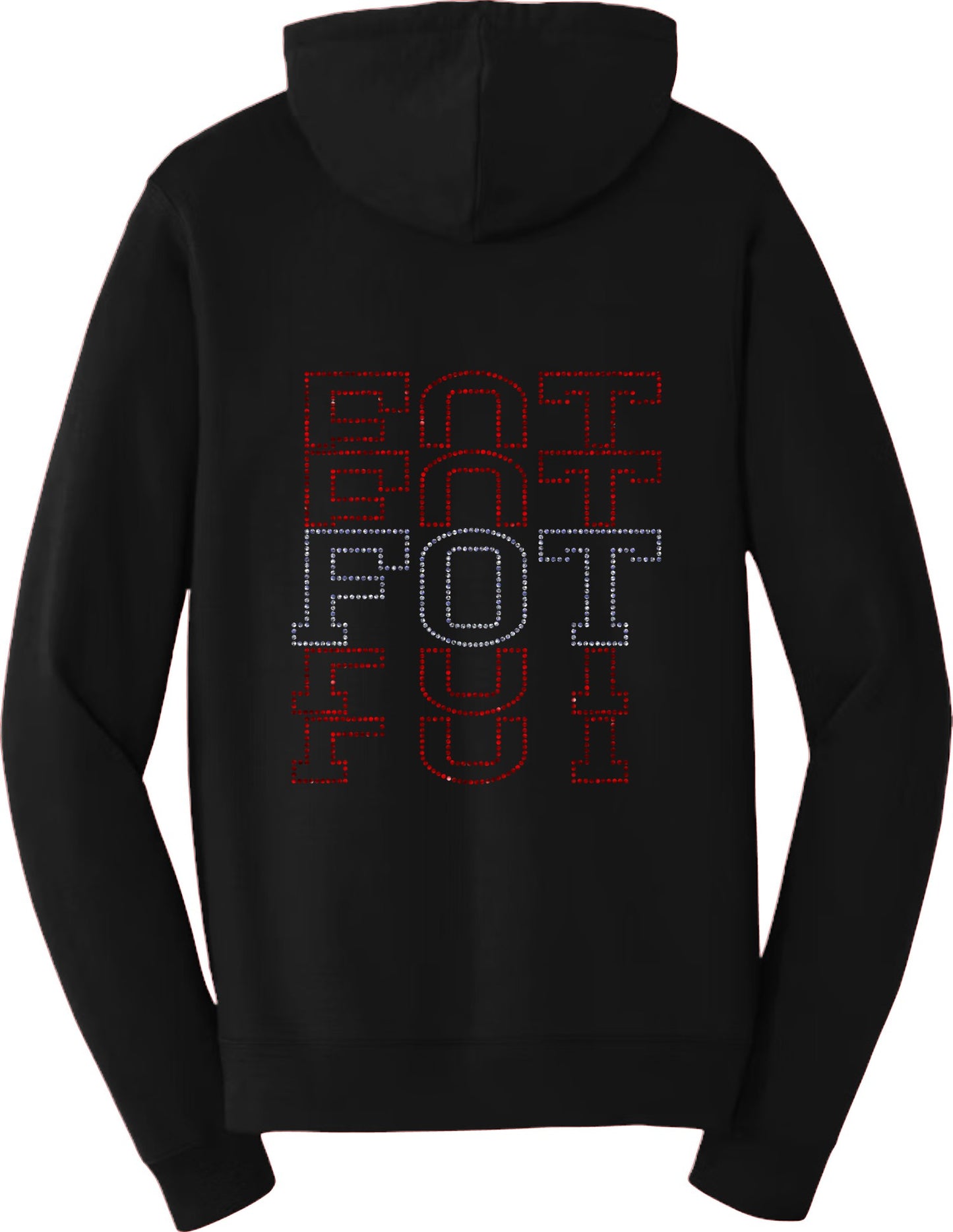 FOT Stacked on Black Hoodie, Crewneck, or Zip Up