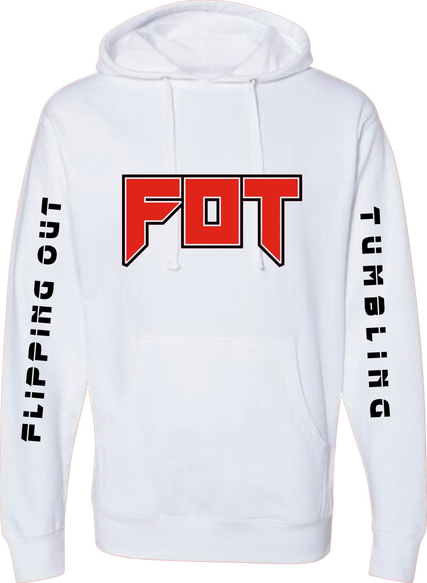 FOT Slay Red and Black on White Hoodie or Crewneck