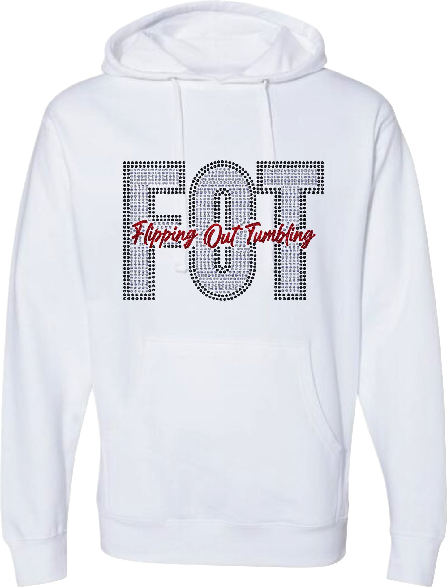 FOT Bold Mega Bling on White Hoodie or Crewneck