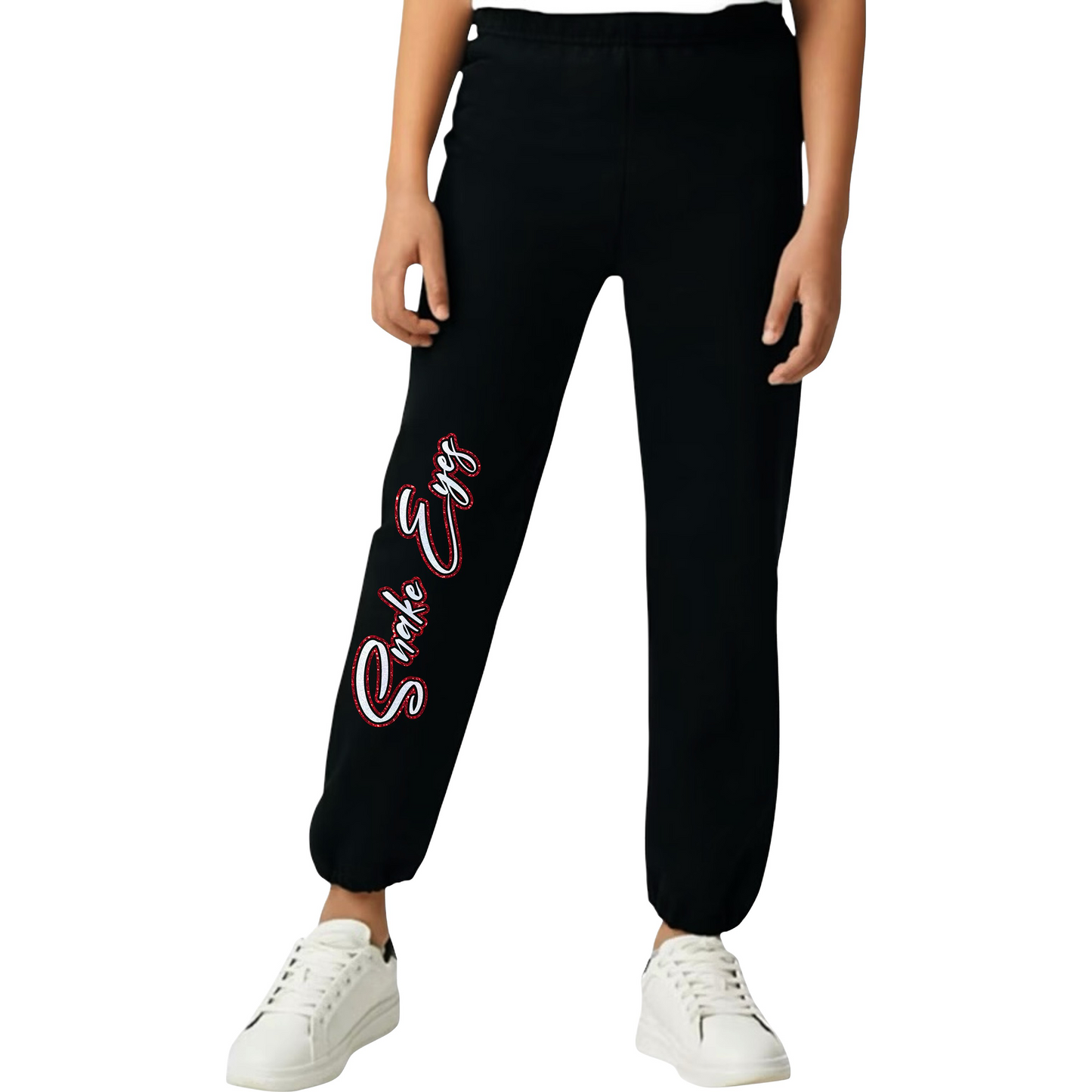 Snake Eyes Puff or Glitter Vinyl Sweatpants
