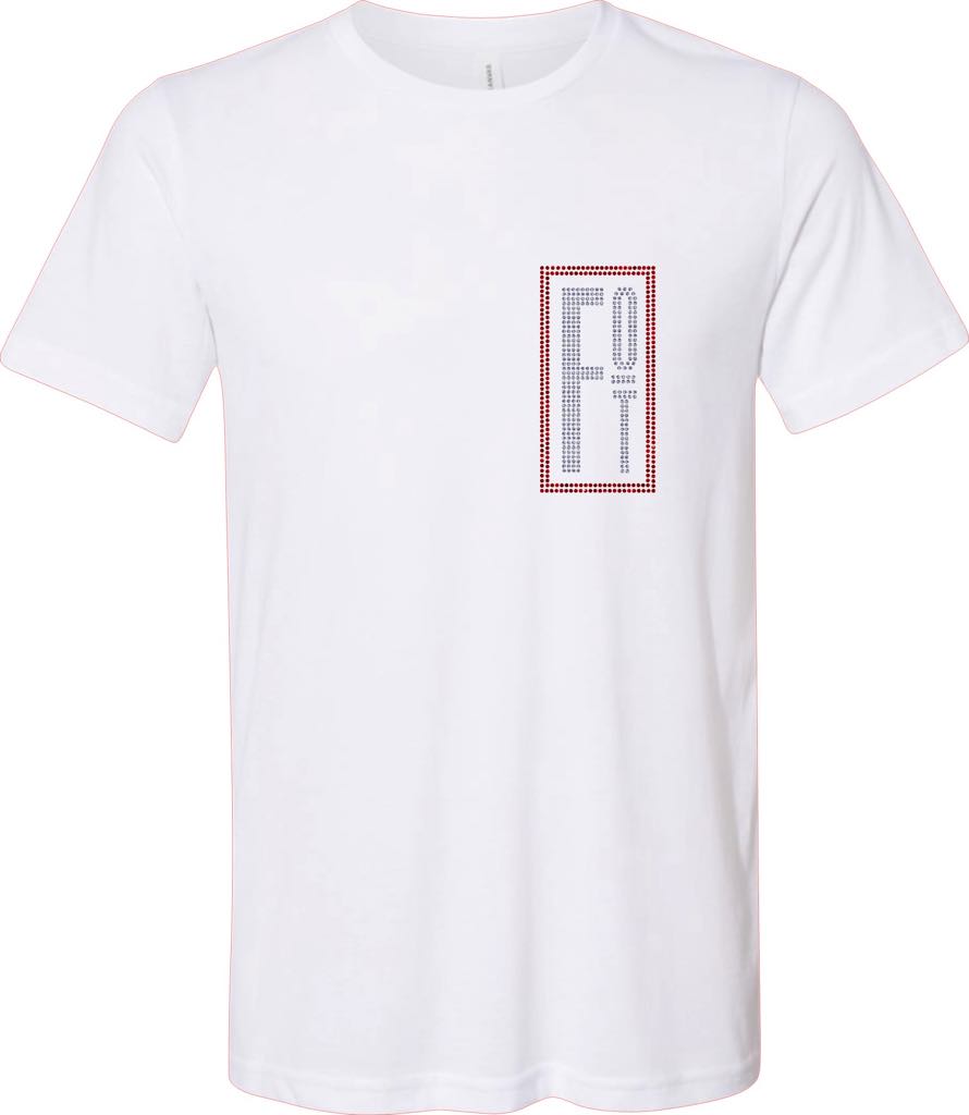 FOT Stacked on White Tee