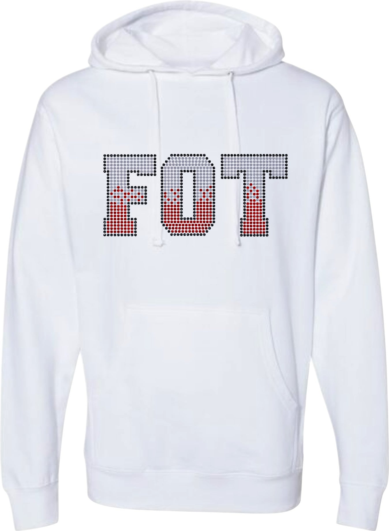 FOT 2 Color Scatter on White Hoodie or Crewneck
