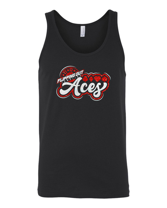 Aces Logo Tank Glitter [Black, Red, or White]