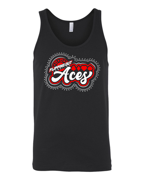 Aces Logo Regular with Rhinestones [Black, Red, or White]