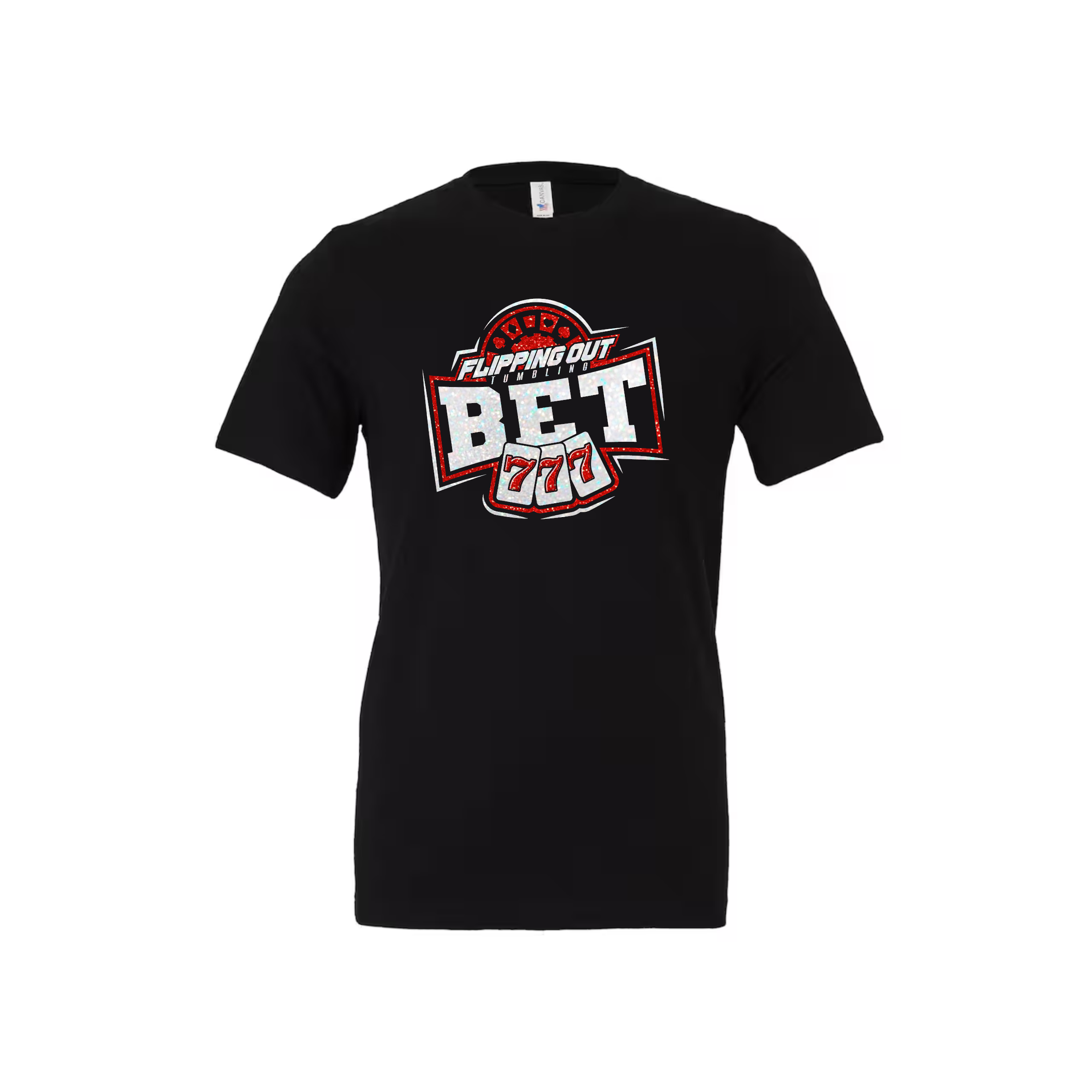 Bet Logo Tee Glitter [Black, Red, or White]