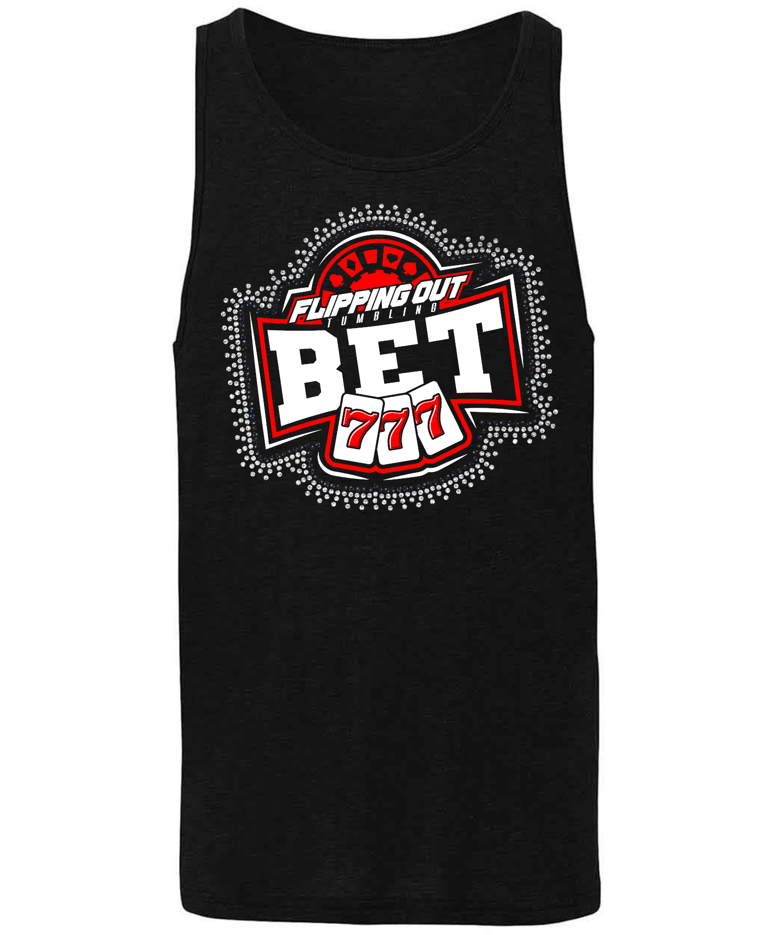 Bet Logo Regular with Rhinestones [Black, Red, or White]
