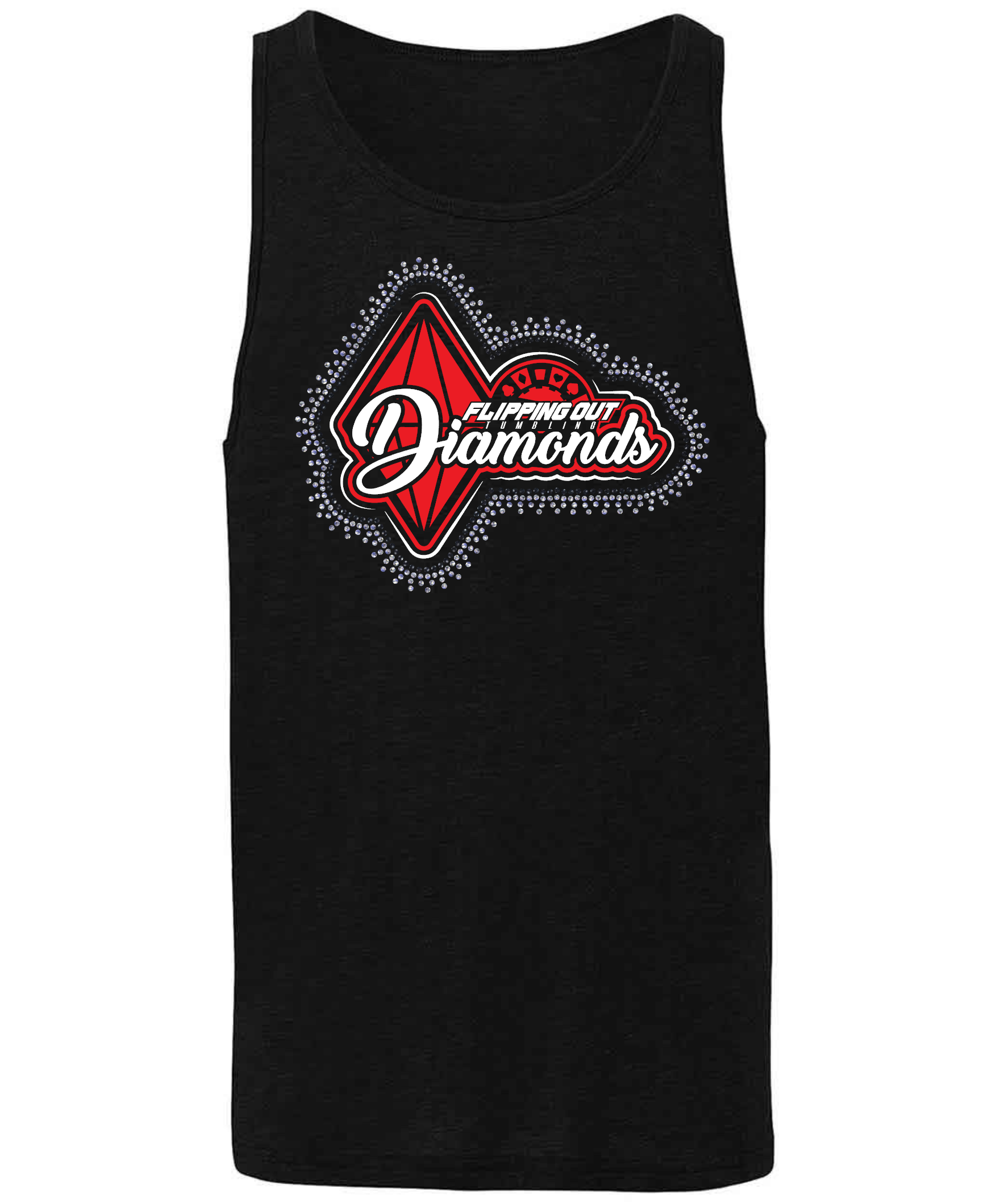 Diamonds Logo Regular with Rhinestones [Black, Red, or White]