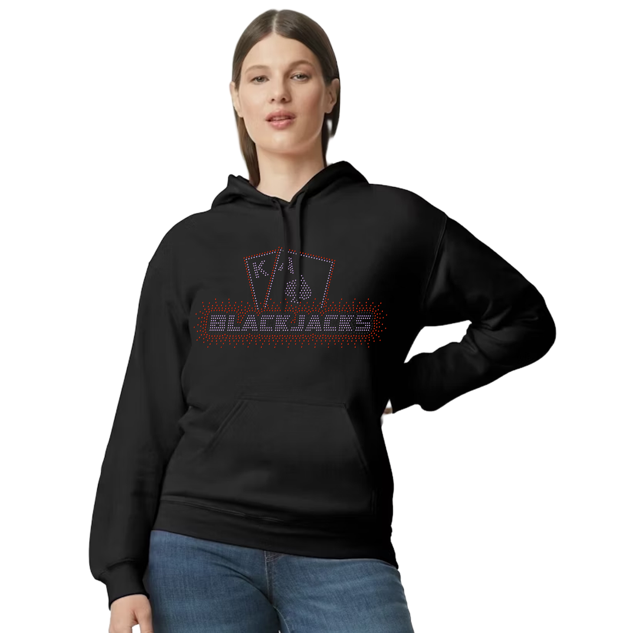 Blackjacks Blinged Out Hoodie, Crewneck, or Tee
