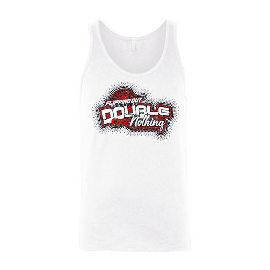 Double or Nothing Logo Glitter with Rhinestones [Black, Red, or White]