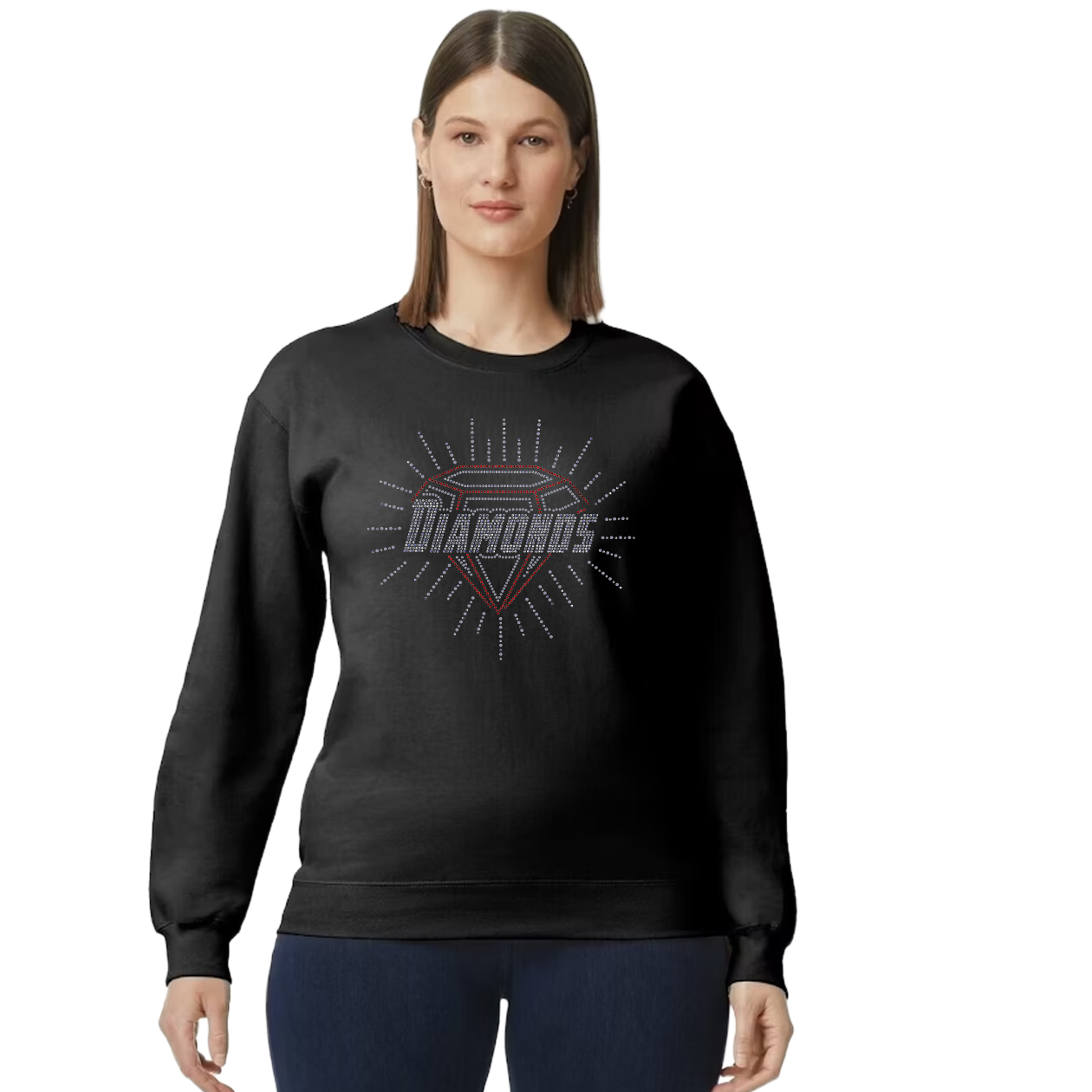 Diamonds Blinged Out Hoodie, Crewneck, or Tee