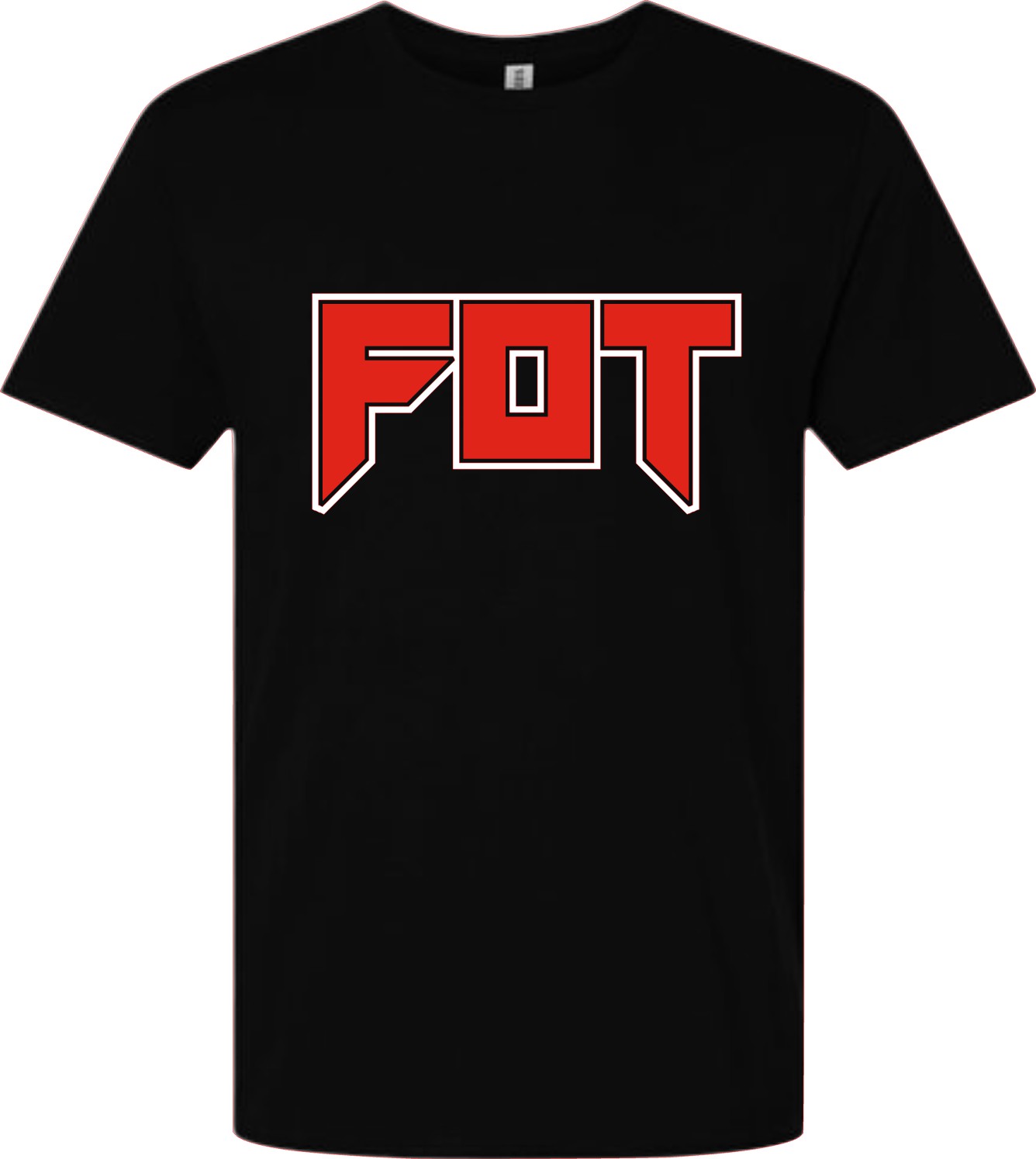 FOT Slay Red and White on Black Tee