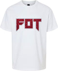FOT Slay Blinged Out Red on White Tee