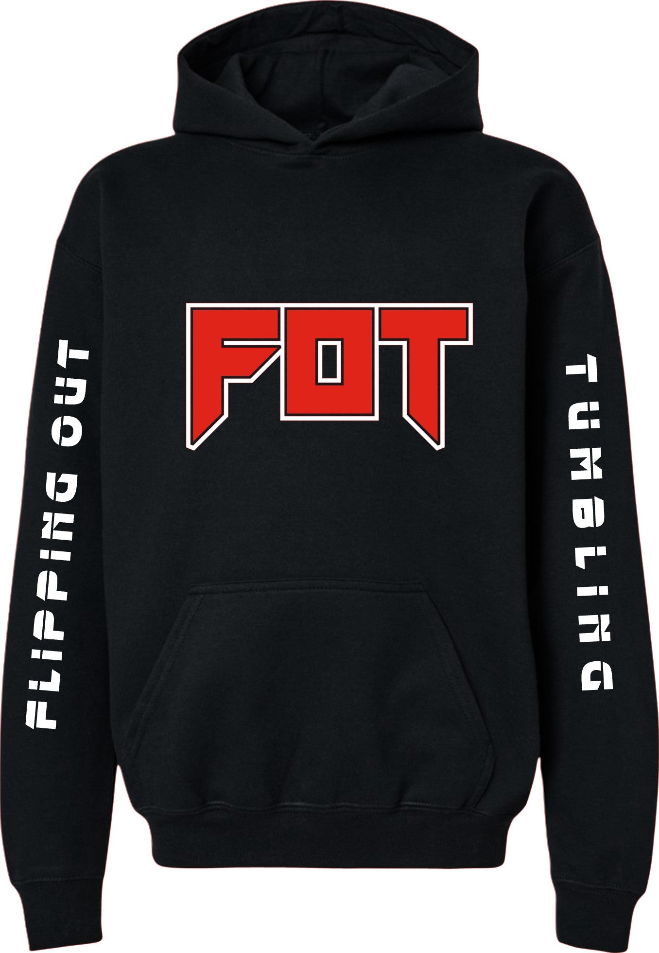 FOT Slay Red and White on Black Hoodie or Crewneck