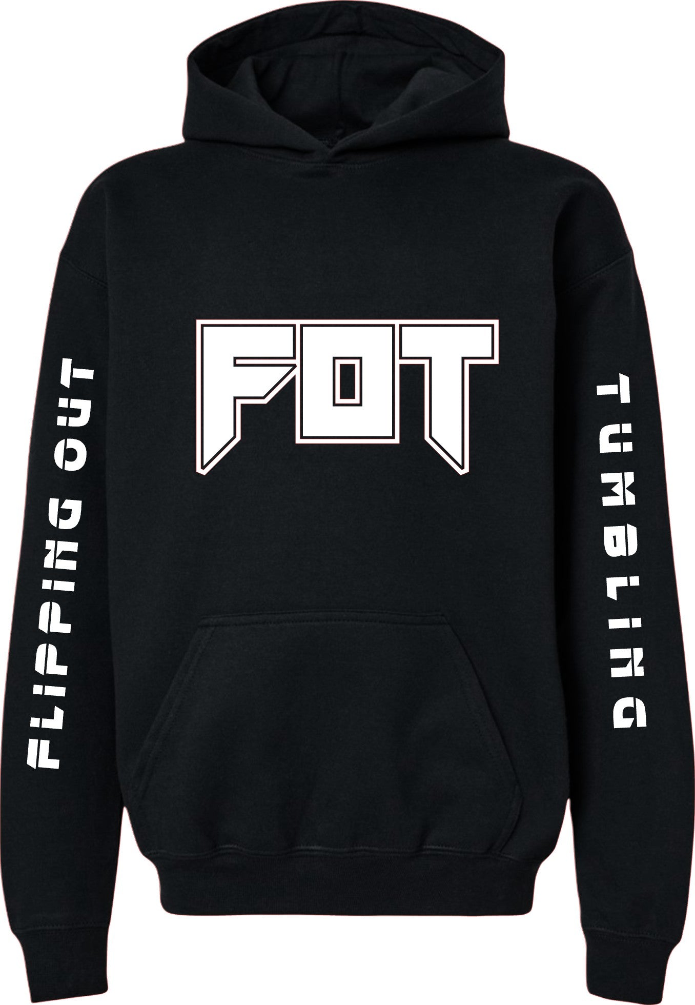 FOT Slay Whiteout on Black Hoodie or Crewneck