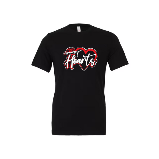 Hearts Logo Tee Regular [Black, Red, or White]