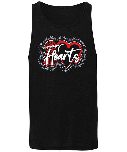 Hearts Logo Regular with Rhinestones [Black, Red, or White]