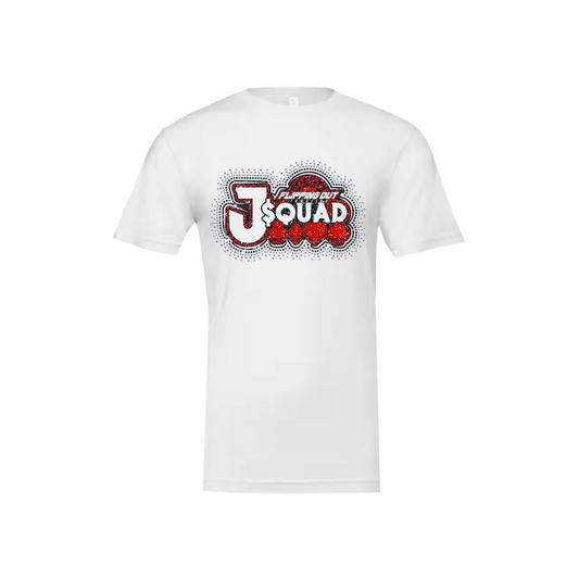 Hearts Logo Tee Glitter with Rhinestones [Black, Red, or White]