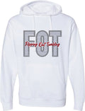FOT Bold Mega Bling on White Hoodie or Crewneck