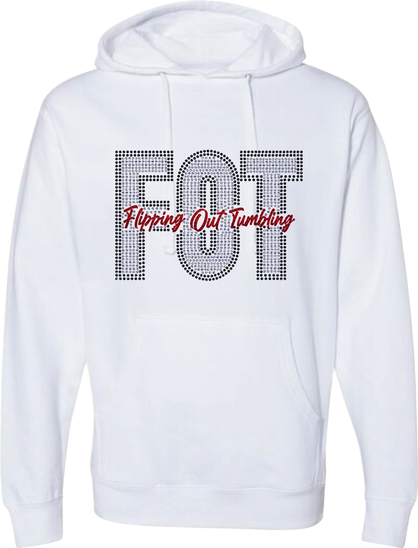 FOT Bold Mega Bling on White Hoodie or Crewneck