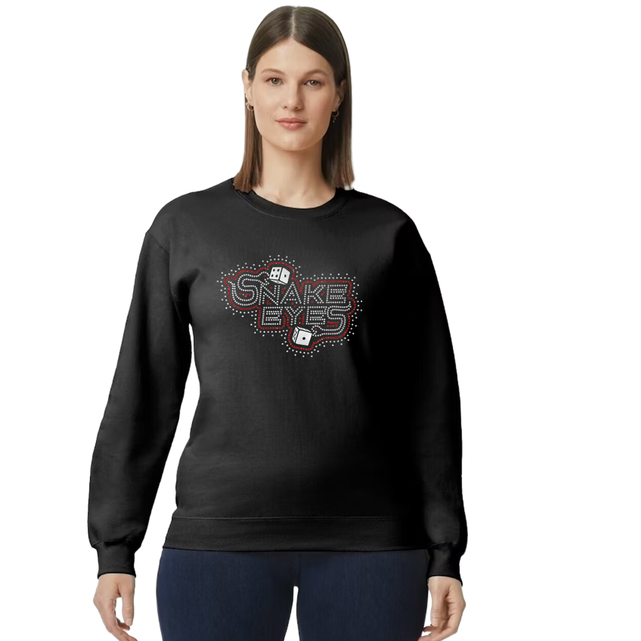 Snake Eyes Blinged Out Hoodie, Crewneck, or Tee