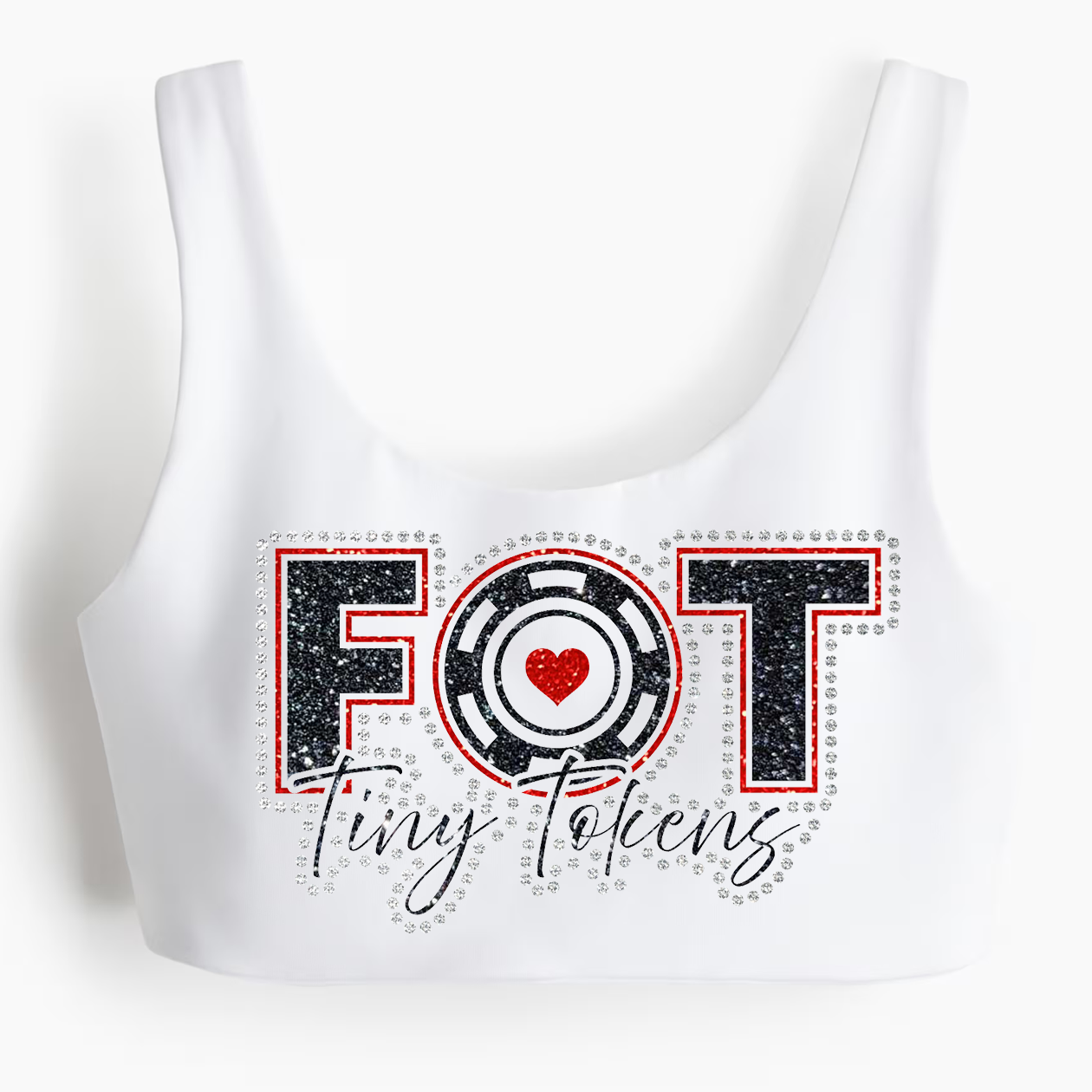 [PREORDER] Tiny Tokens Sports Bra in Black or White