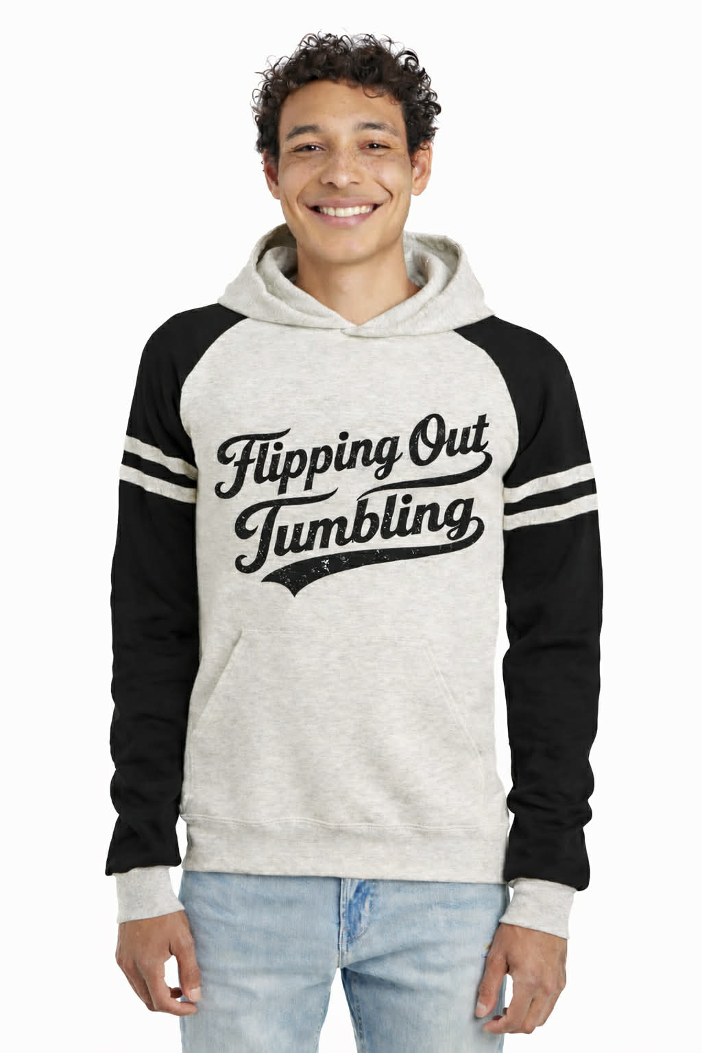 Striped Varsity Hoodie [Black or Red]