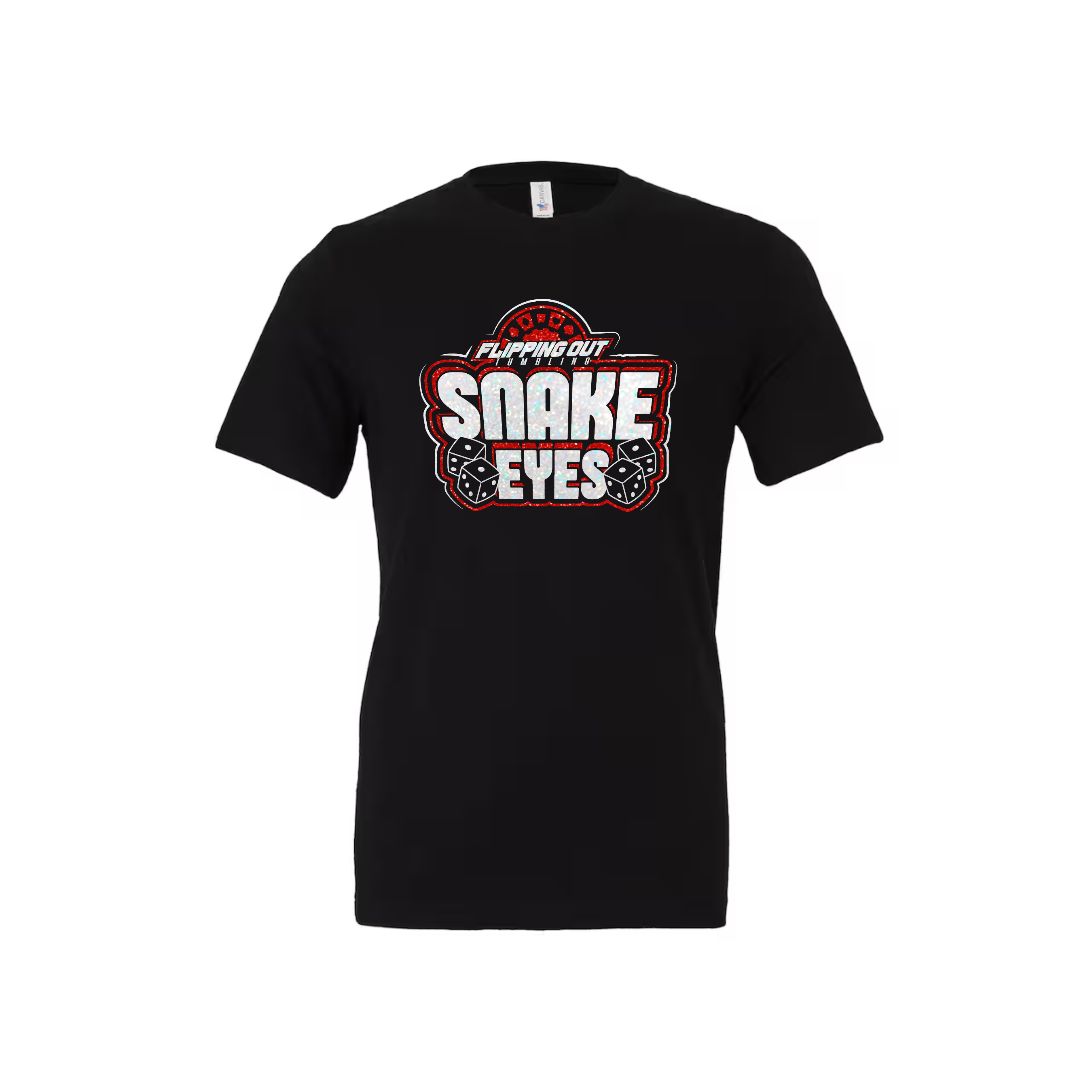 Snake Eyes Logo Tee Glitter [Black, Red, or White]