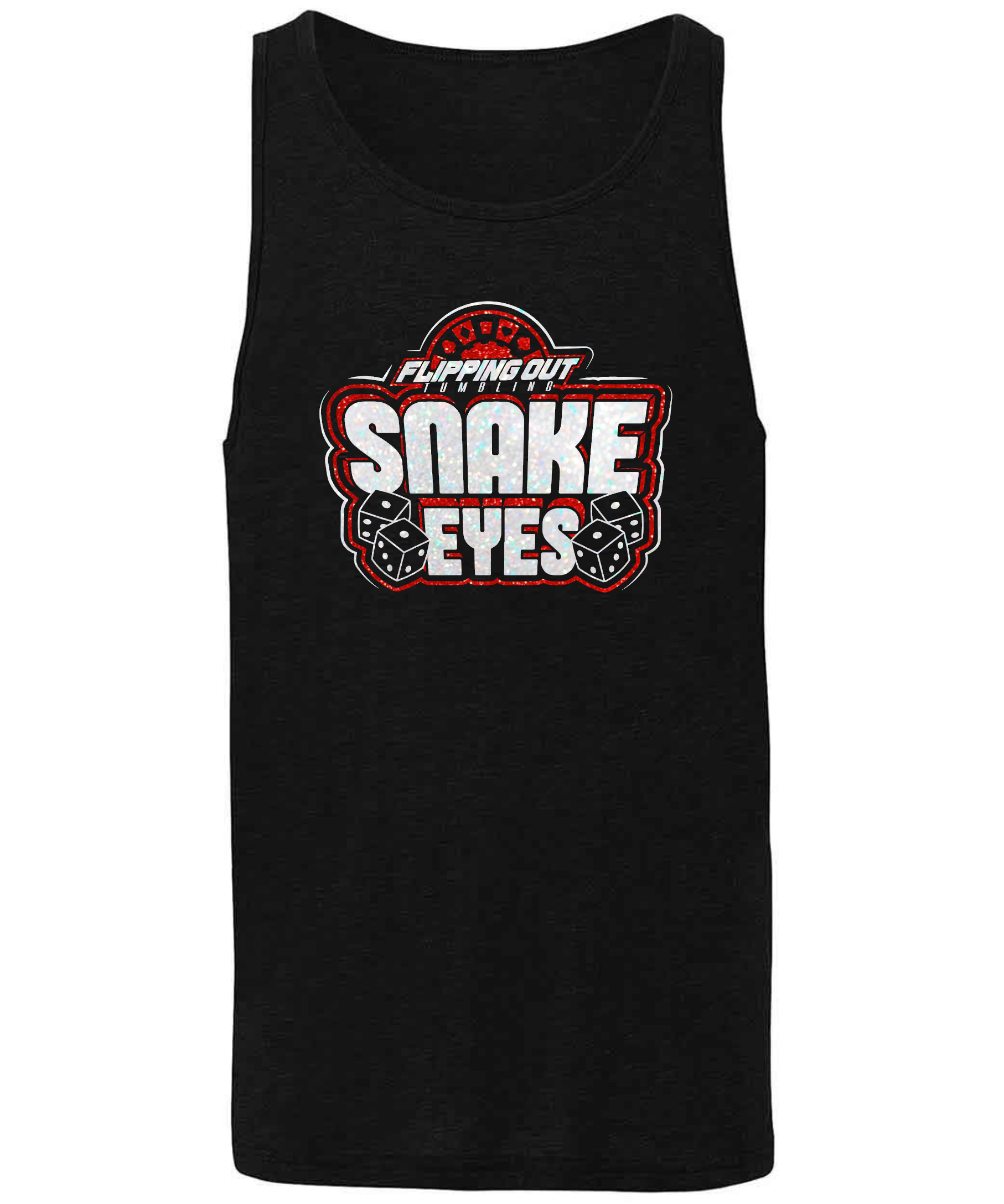 Snake Eyes Logo Tank Glitter [Black, Red, or White]