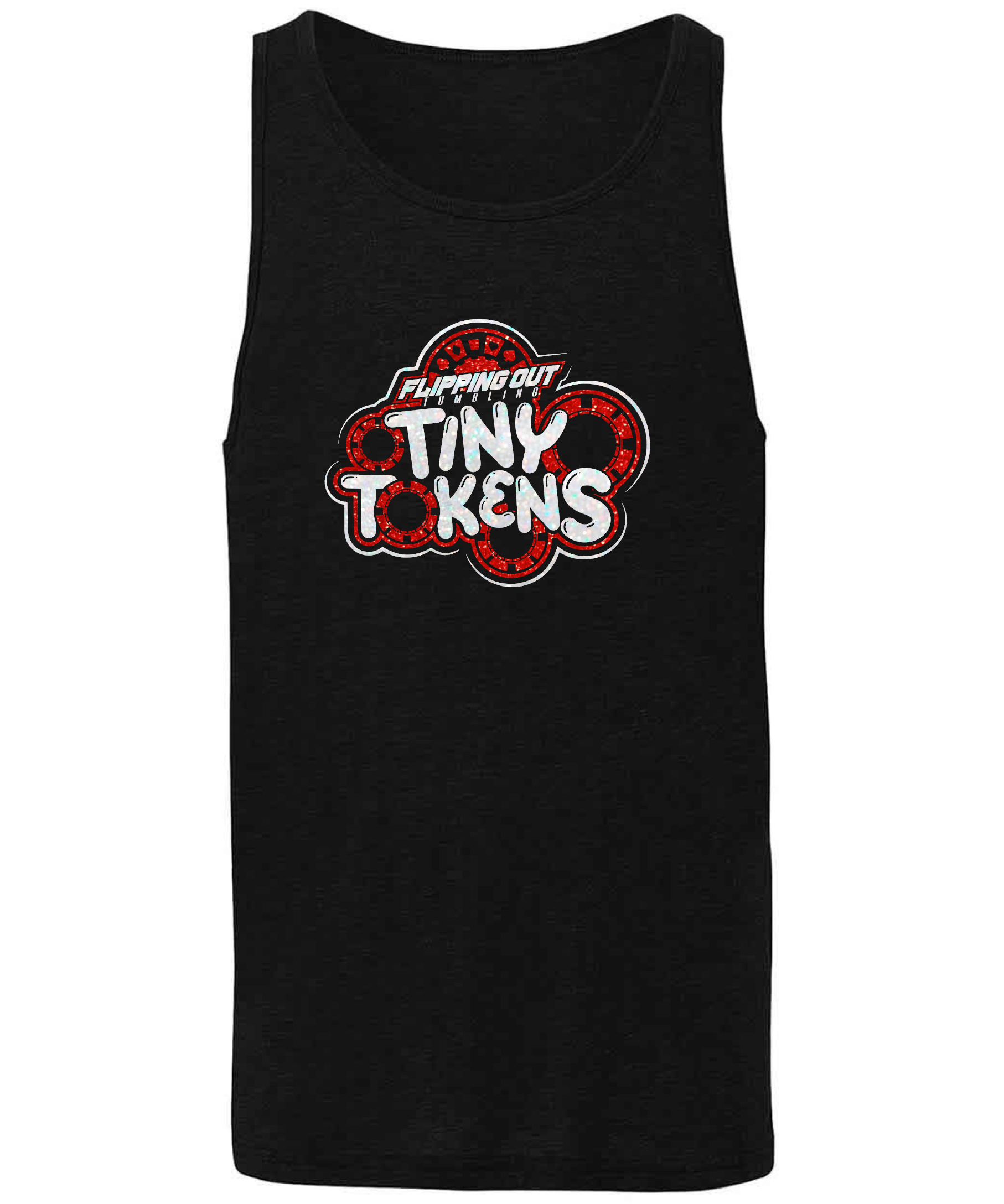 Tiny Tokens Logo Tank Glitter [Black, Red, or White]