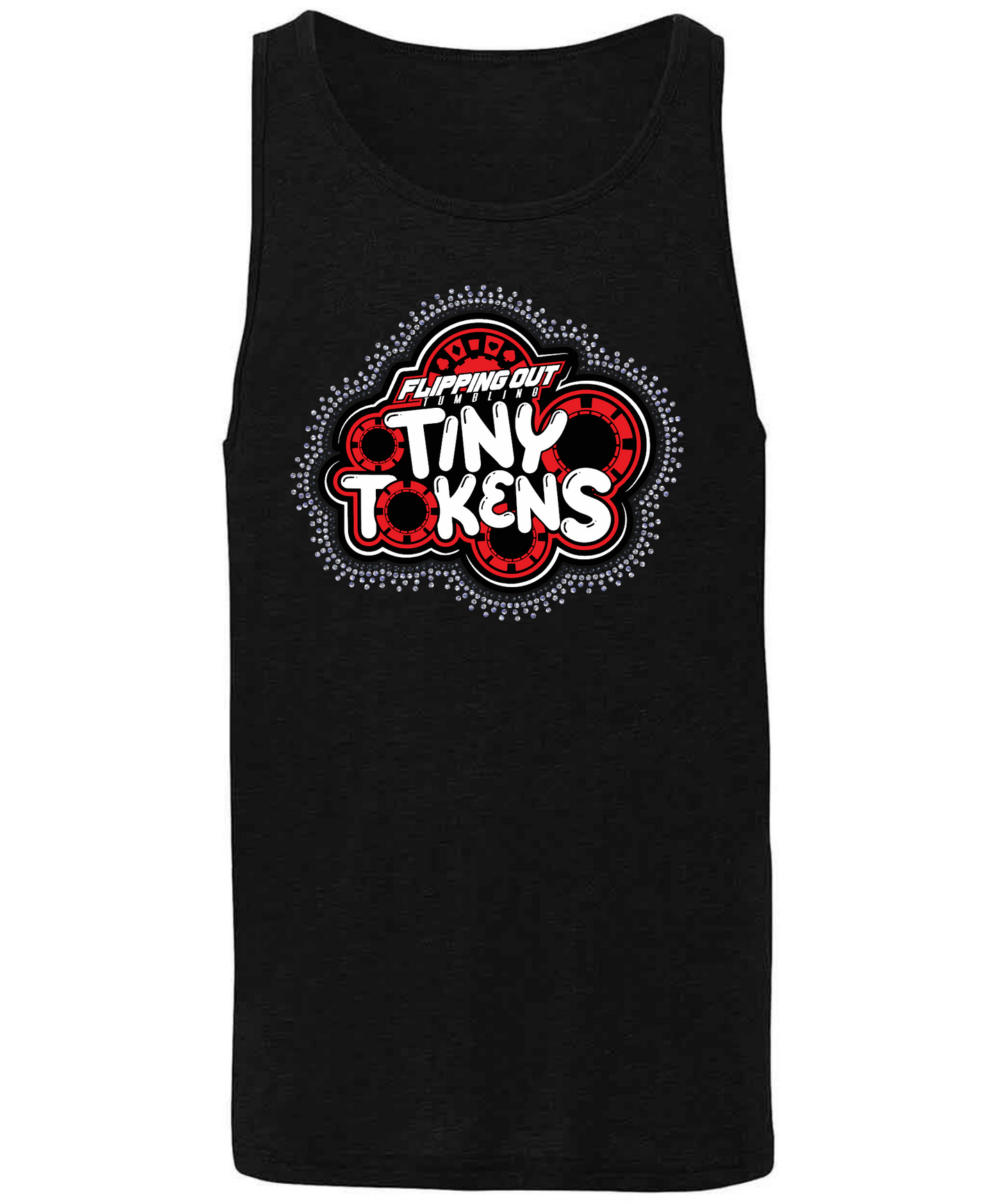 Tiny Tokens Logo Regular with Rhinestones [Black, Red, or White]