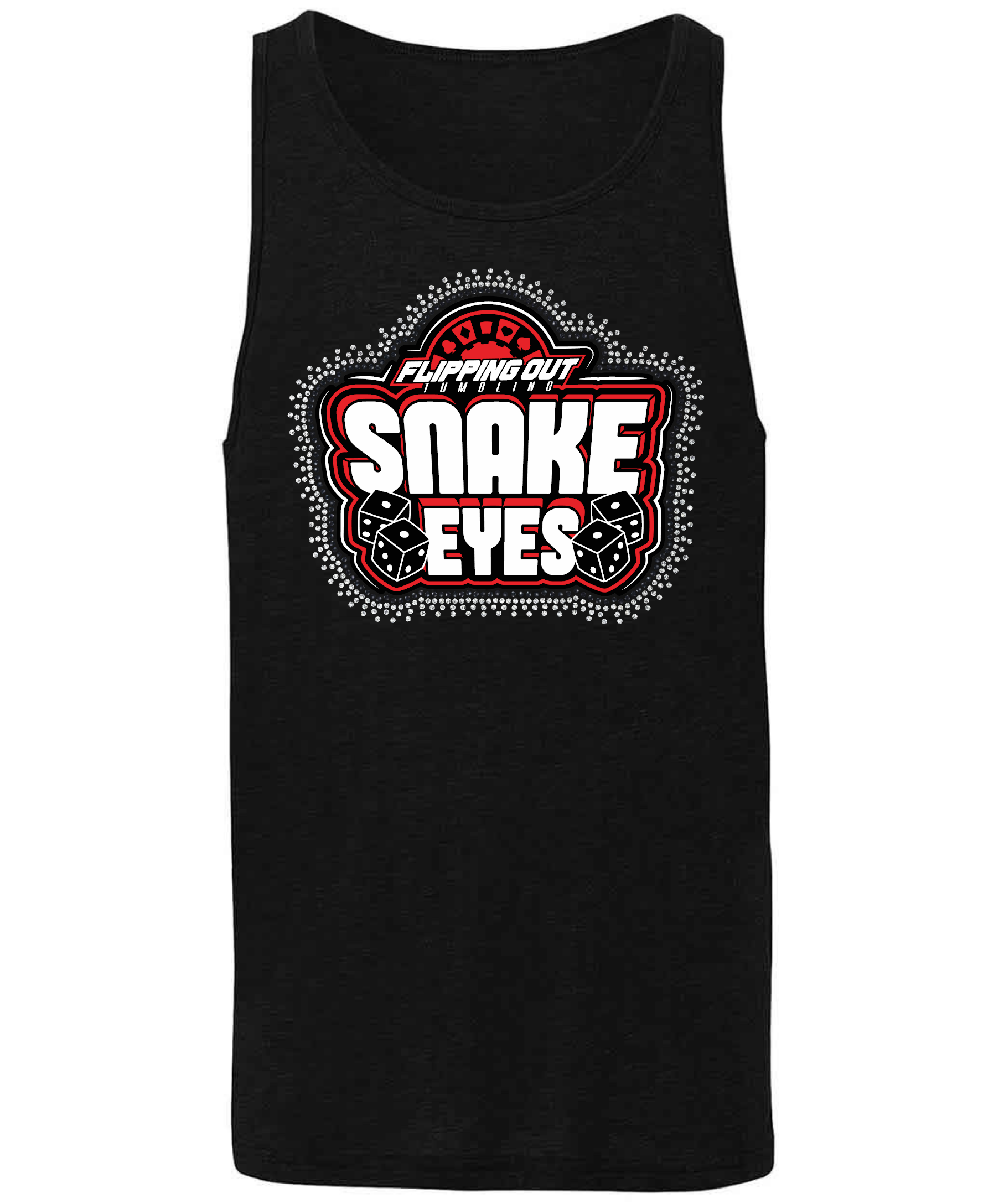 Snake Eyes Logo Regular with Rhinestones [Black, Red, or White]