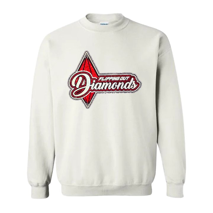 Glitter & Rhinestones - White