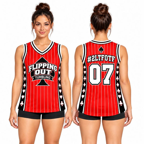 Flipping Out Tumbling Basketball Jersey 26-27