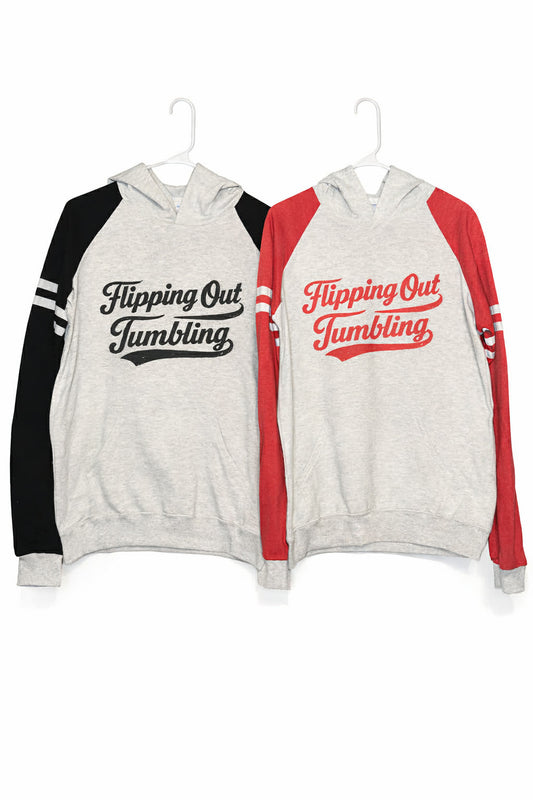 Striped Varsity Hoodie [Black or Red]
