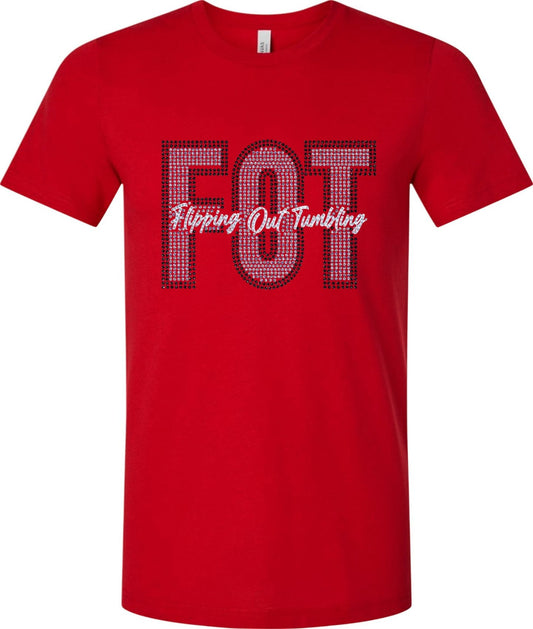 FOT Bold Mega Bling on Red Tee