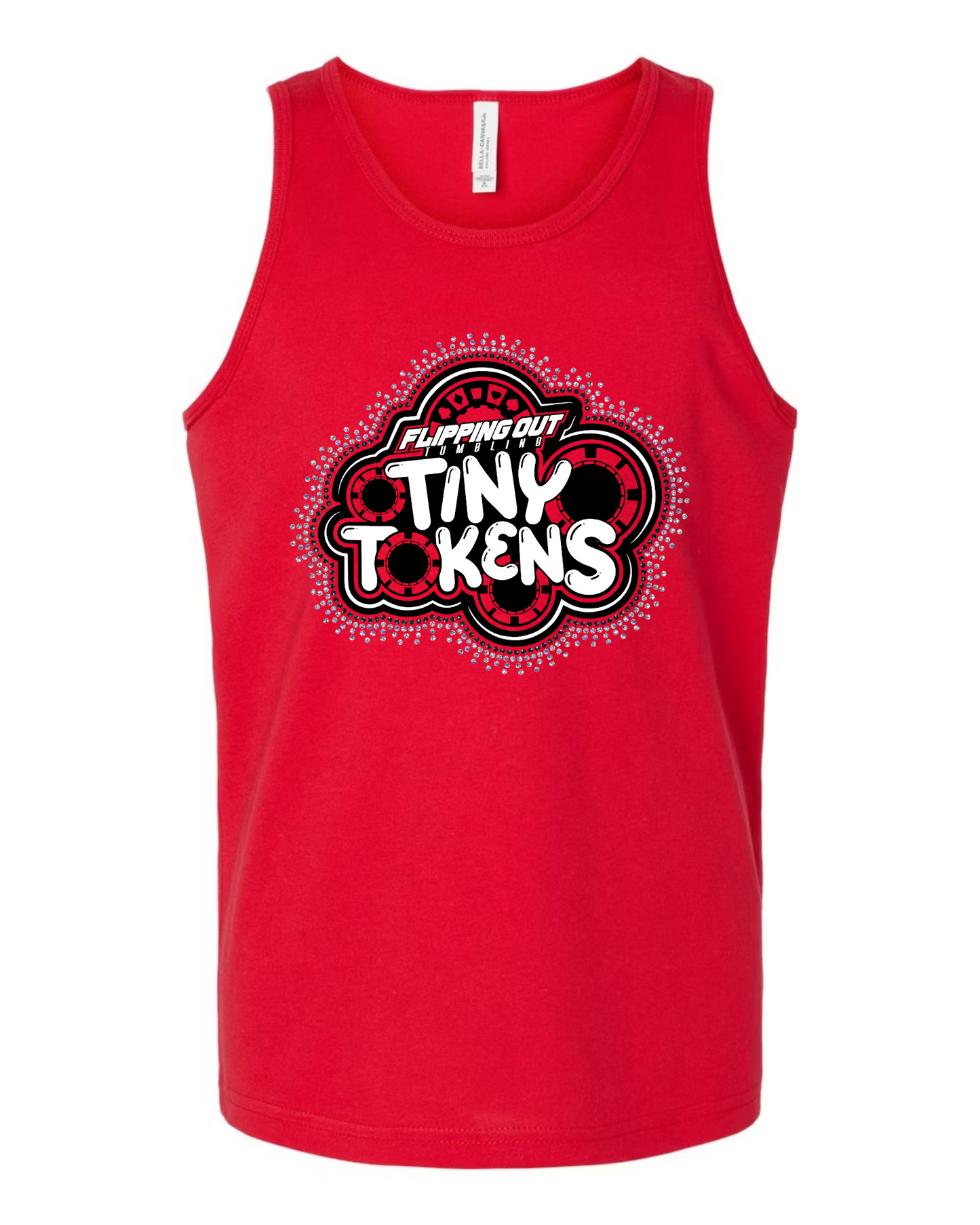 Tiny Tokens Logo Regular with Rhinestones [Black, Red, or White]