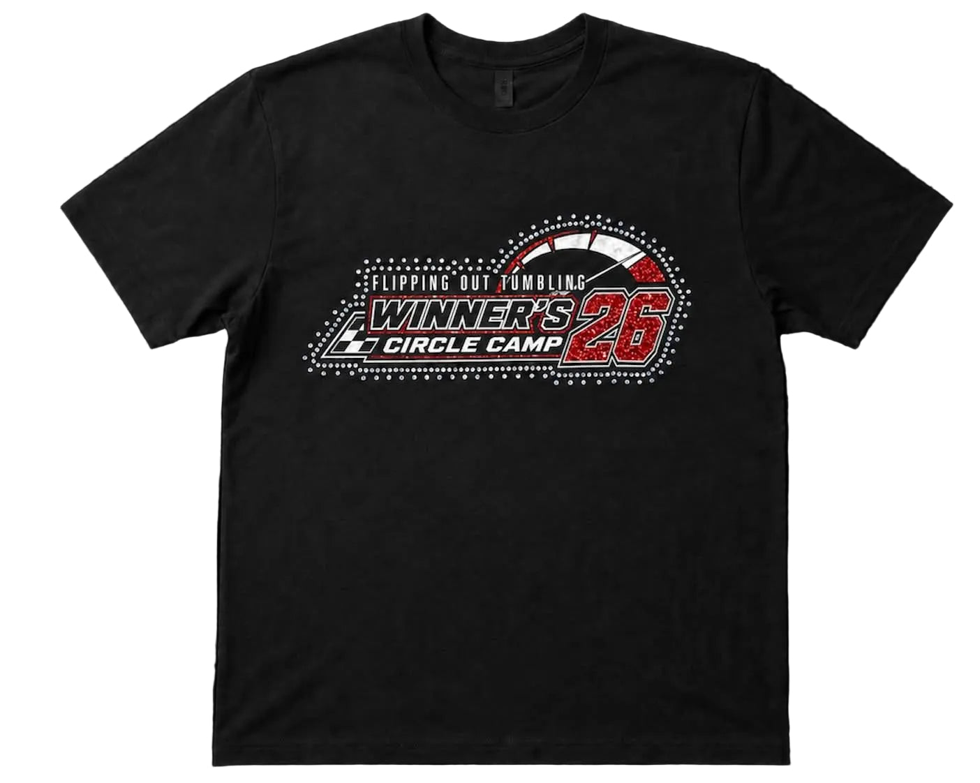 Winner's Circle 2026 Glitter Rhinestone Tee